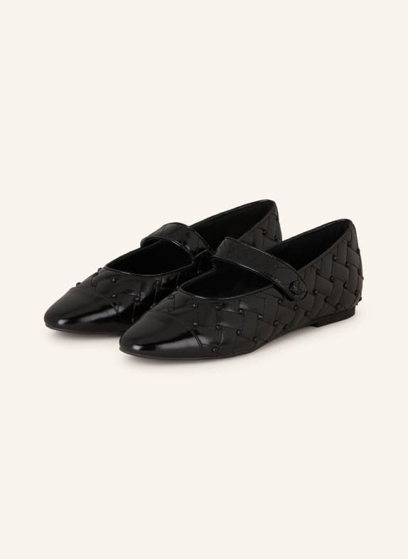 KURT GEIGER Ballet flats ORBIT with decorative gems BLACK