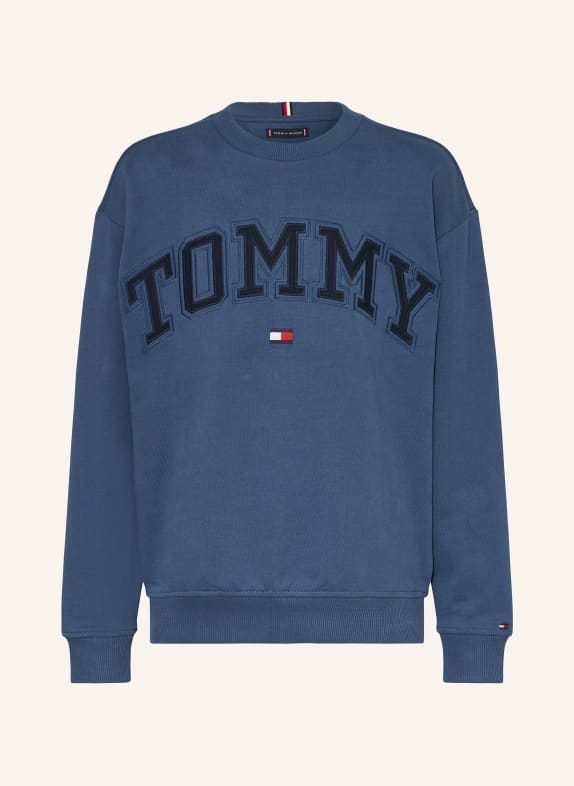 TOMMY HILFIGER Bluza nierozpinana GRANATOWY