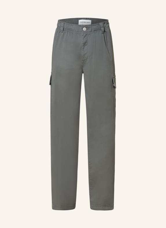 Calvin Klein Jeans Cargo kalhoty Regular Fit ŠEDÁ