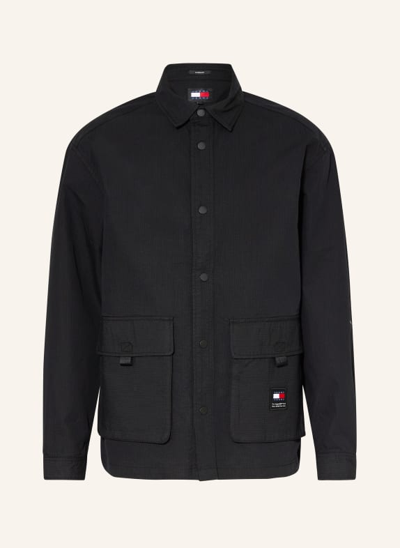 TOMMY JEANS Overshirt SCHWARZ