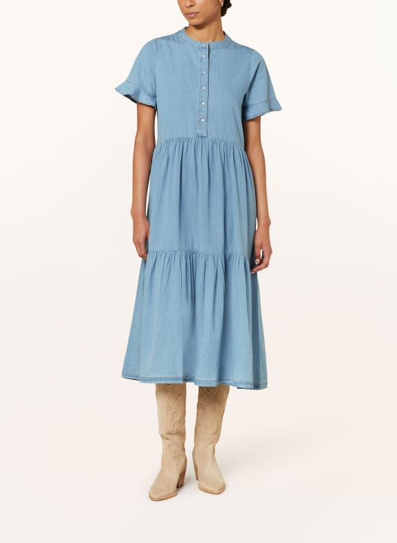 lollys laundry Dress SUZIELL in denim look LIGHT BLUE