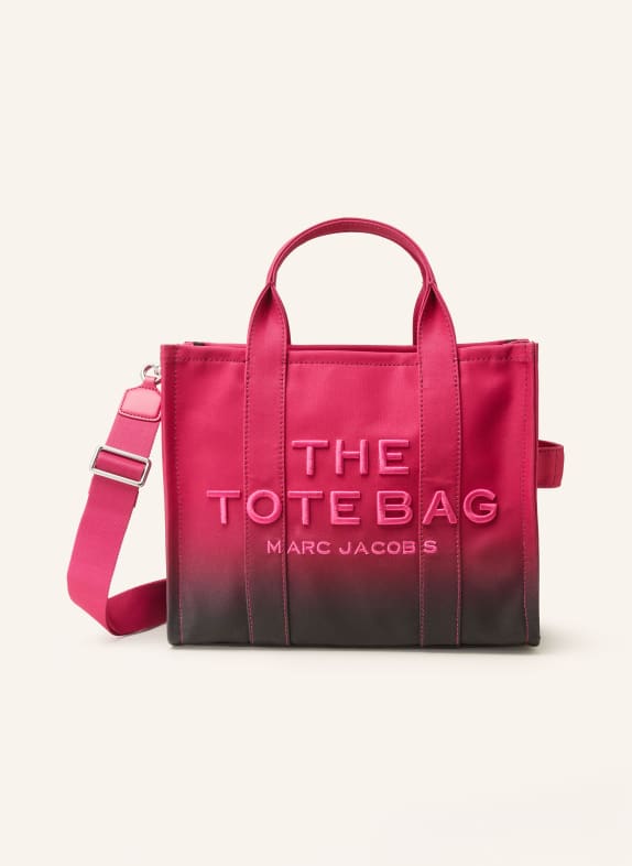 MARC JACOBS Shopper THE MEDIUM TOTE OMBRE BLACK/ NEON PINK