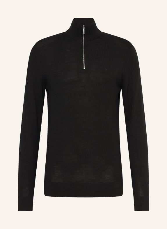 Calvin Klein Half-zip sweater BLACK