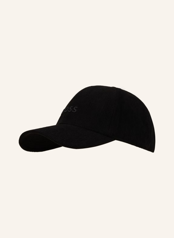 BOSS Corduroy cap ZED BLACK