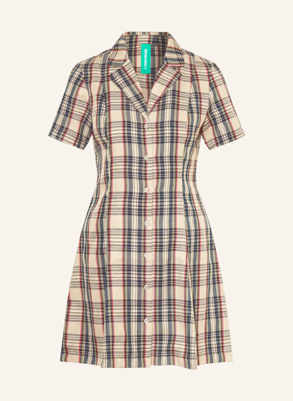 SOMETHINGNEW Sukienka SNCOURTENEY BEŻOWY / CZERWONY / CIEMNOZIELONY