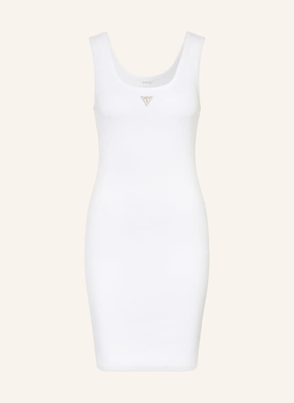 GUESS Dress with decorative gems WHITE