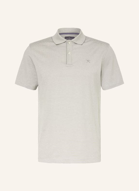 HACKETT LONDON Koszulka polo z dżerseju classic fit BIAŁY/ SZARY