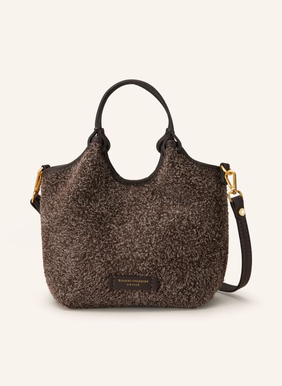 GIANNI CHIARINI Crossbody bag DUA DARK BROWN