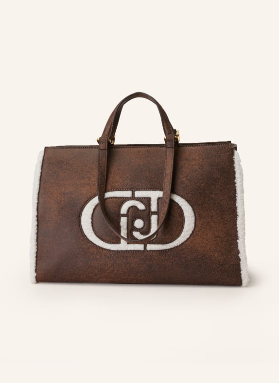 LIU JO Shopper DUNKELBRAUN/ CREME