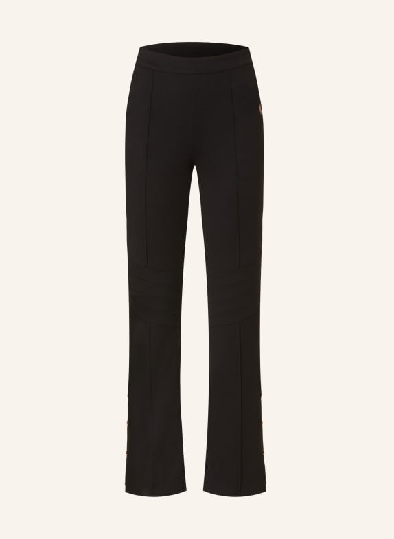 LIU JO Bootcut trousers made of jersey BLACK