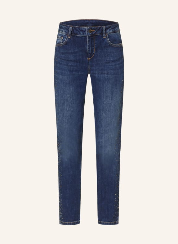 LIU JO Skinny Jeans mit Schmucksteinen 78770 Den.Blue dk.sketch w