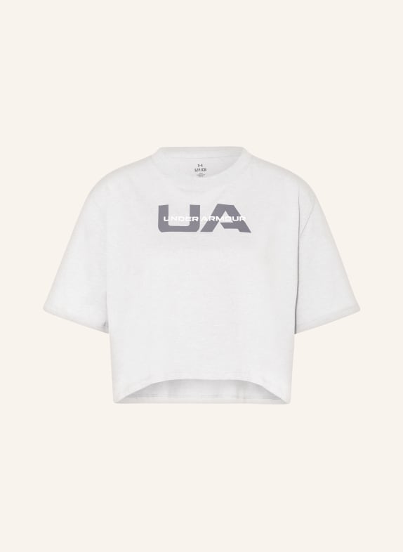 UNDER ARMOUR Cropped shirt LIGHT GRAY
