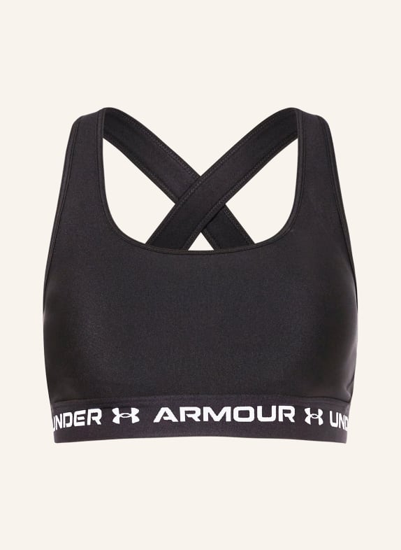 UNDER ARMOUR Sportovní podprsenka ARMOUR® MID CROSSBACK ČERNÁ