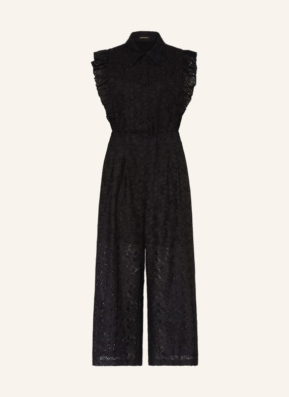 MORE & MORE Jumpsuit aus Lochspitze SCHWARZ