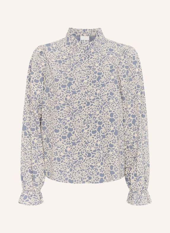 ICHI Blouse IHQWISSA BLUE GRAY/ ECRU
