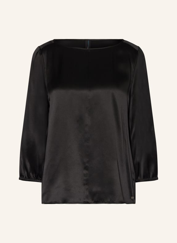 MARC CAIN Shirt blouse with 3/4 sleeves BLACK
