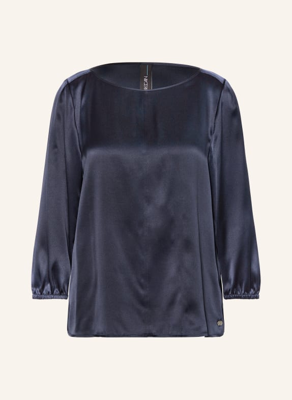 MARC CAIN Shirt blouse with 3/4 sleeves DARK BLUE