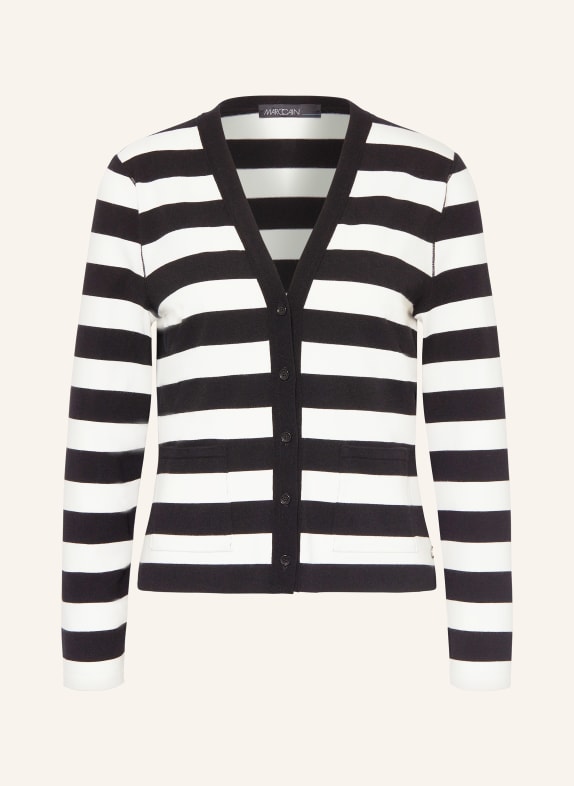 MARC CAIN Cardigan 190 white and black