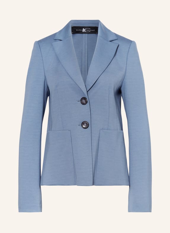 LUISA CERANO Jersey blazer BLUE GRAY