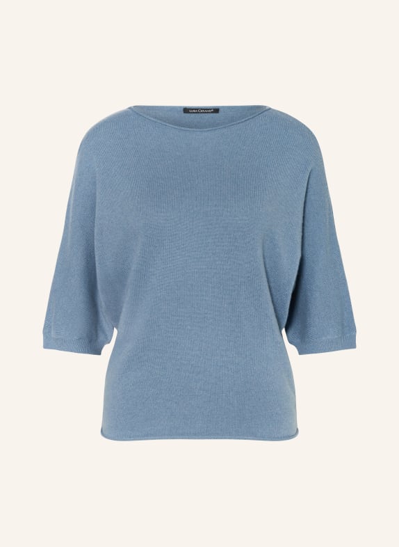 LUISA CERANO Sweater with 3/4 sleeves BLUE