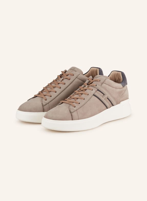 HOGAN Sneakers H580 TAUPE/ DARK GRAY/ CREAM