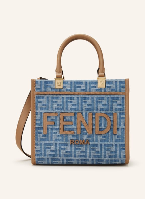 FENDI Shopper SUNSHINE LIGHT BLUE/ BEIGE