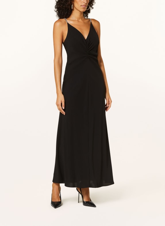 Max Mara STUDIO Cocktailkleid CAFILA mit Schmucksteinen SCHWARZ