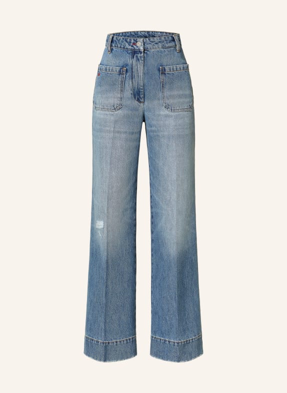 VICTORIABECKHAM Flared Jeans ALINA 8949 WORN BLUE WASH