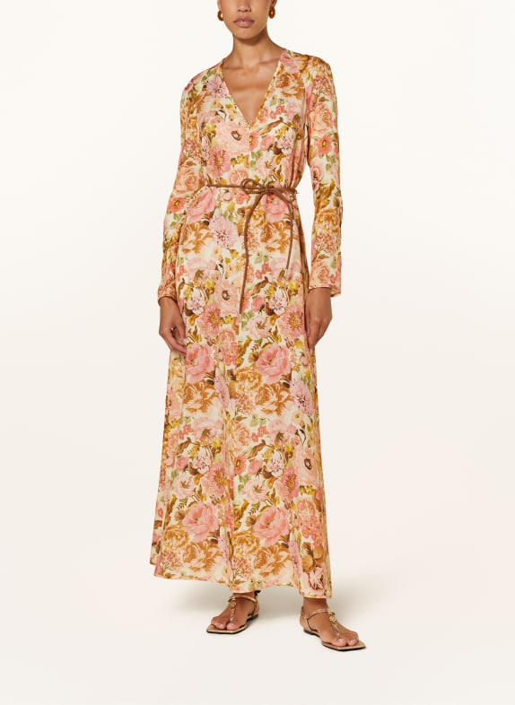 ZIMMERMANN Linen dress PINK/ DARK YELLOW