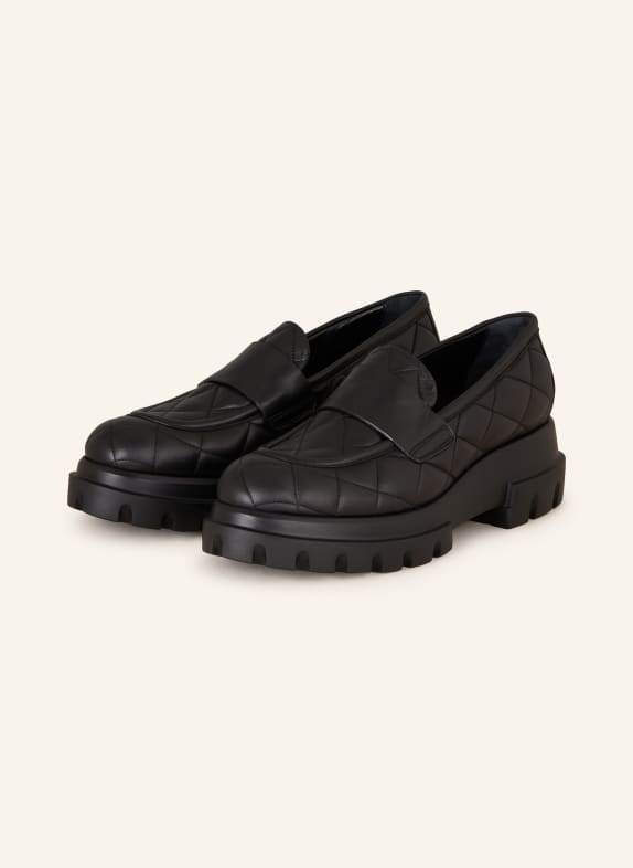 AGL Platform loafers CELESTE BLACK