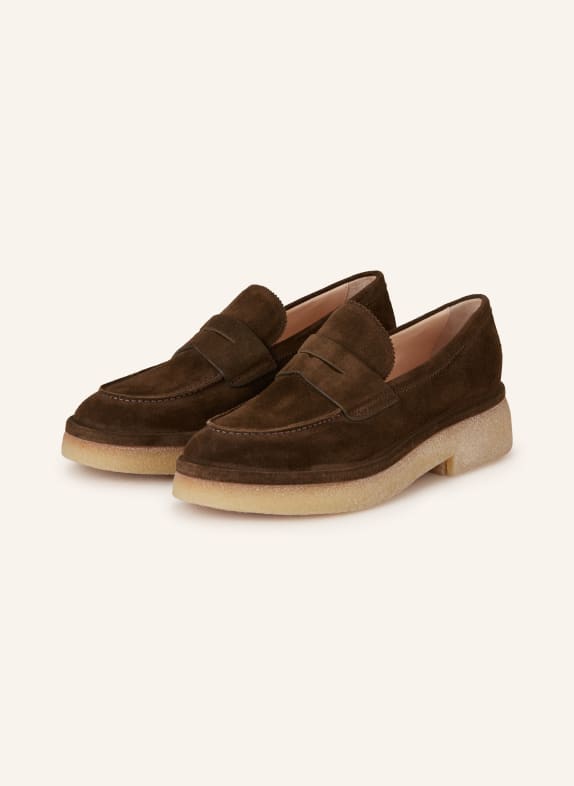 AGL Penny loafers ALISON CIEMNOBRĄZOWY