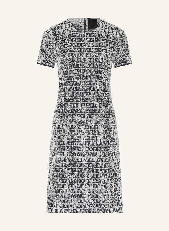 GIVENCHY Strickkleid DUNKELBLAU / ECRU
