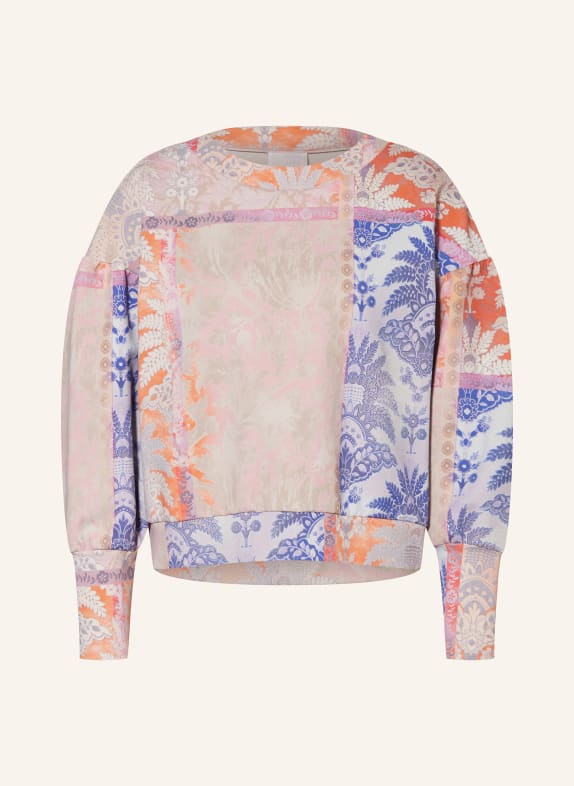 SPORTALM Sweatshirt ROSA/ BLAU/ ORANGE