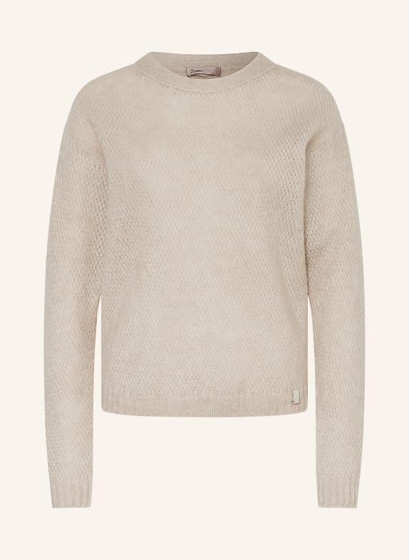 HERNO Pullover mit Alpaka TAUPE