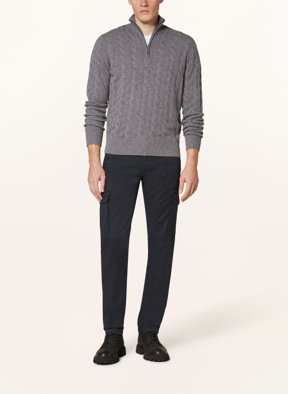 STROKESMAN'S Pantaloni cargo CAVALERY Slim Fit ALBASTRU ÎNCHIS