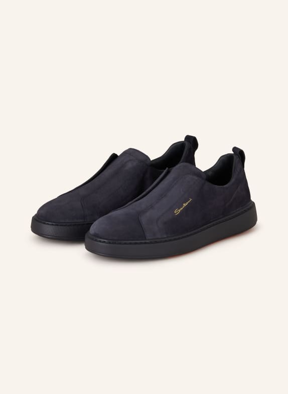 Santoni Slip-on-Sneaker VICTORY DUNKELBLAU