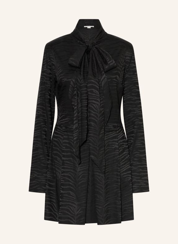 STELLA McCARTNEY Silk dress with bow BLACK