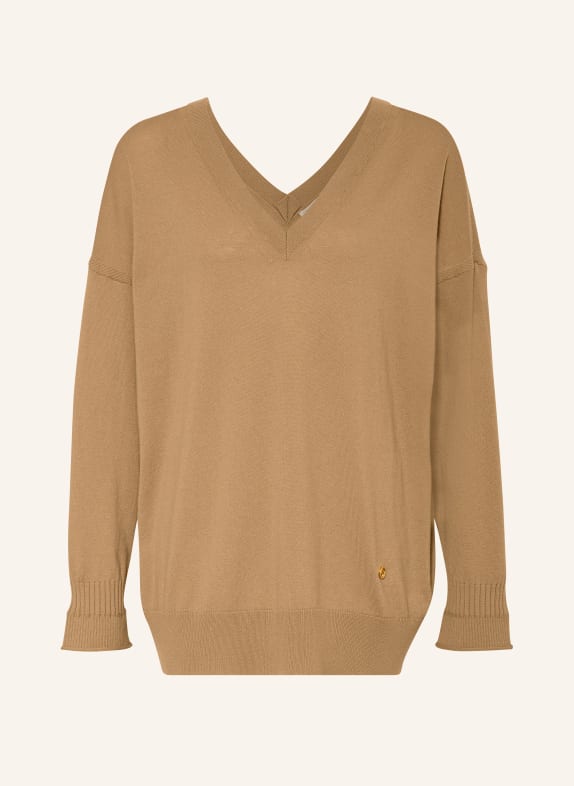 STELLA McCARTNEY Sweter CAMELOWY