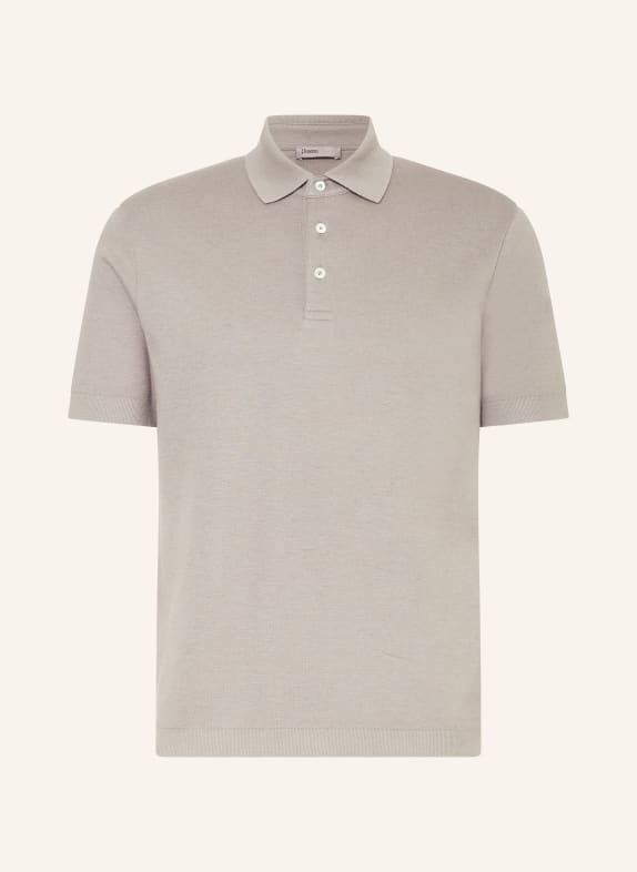 HERNO Piqué-Poloshirt GRAU