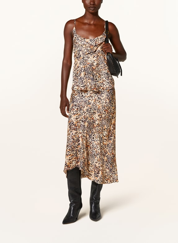 ISABEL MARANT Top MINHA LICHTGEEL / LICHTORANJE / ZWART