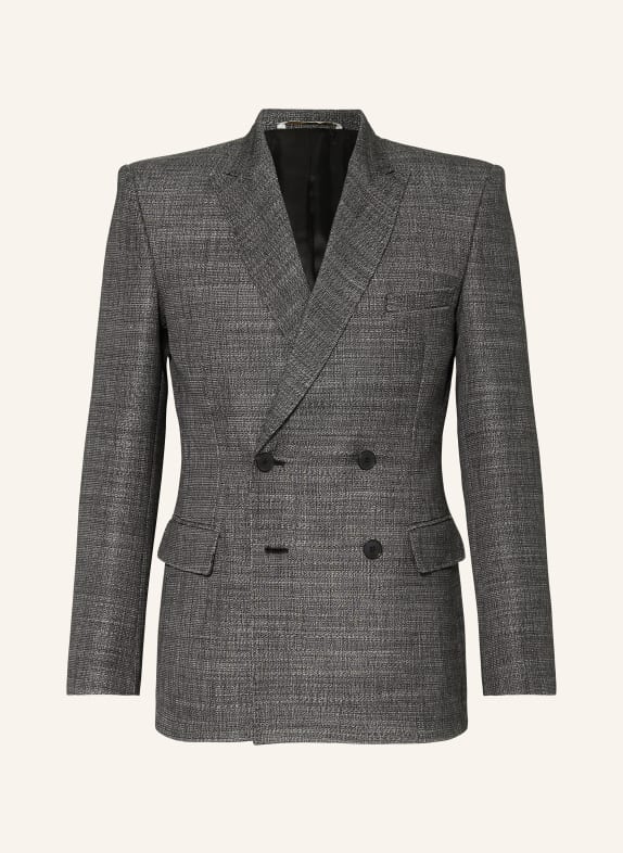 VALENTINO Anzugsakko Extra Slim Fit aus Tweed SCHWARZ/ WEISS