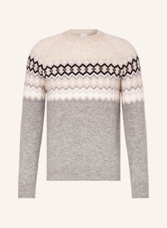 eleventy Cashmere sweater GRAY/ CREAM/ BLACK