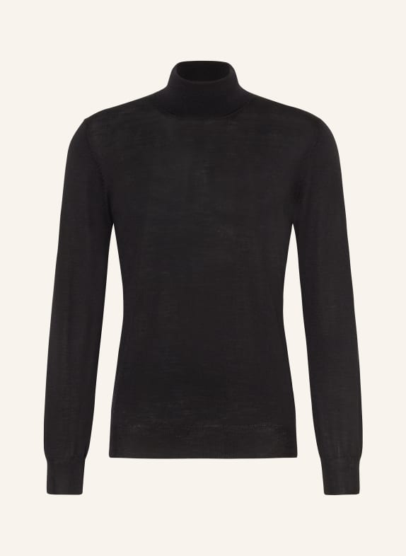 LARDINI Turtleneck sweater BLACK