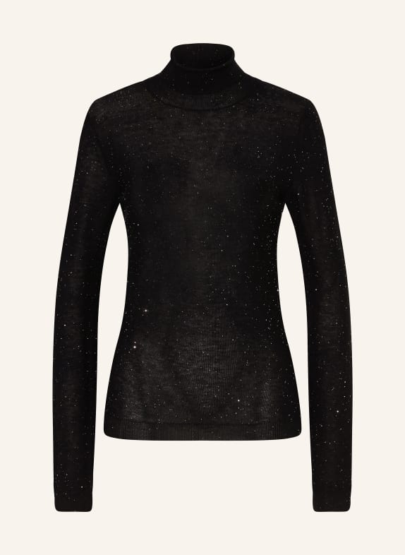 FABIANA FILIPPI Pullover mit Pailletten SCHWARZ