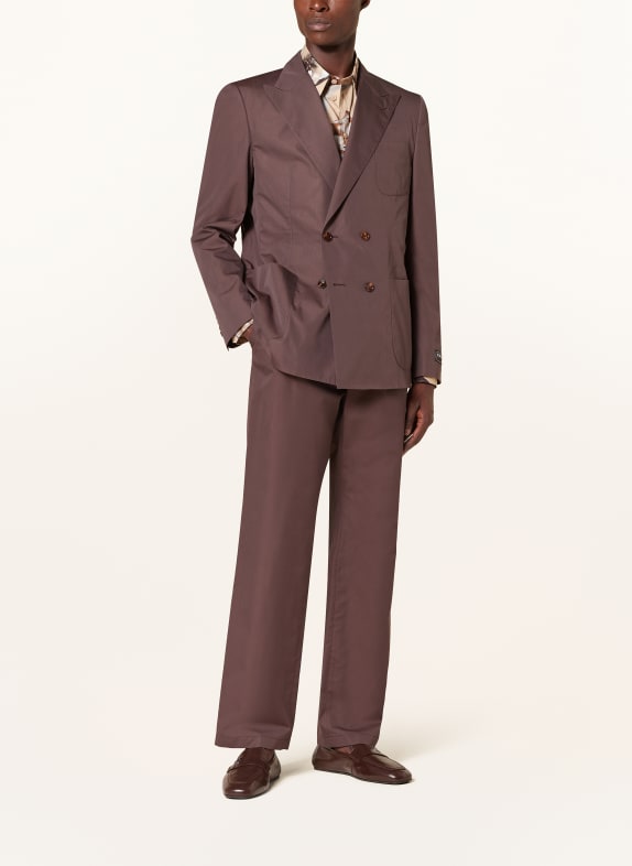 DOLCE & GABBANA Veste de costume coupe classique Portofino M4015 COFFE BROWN