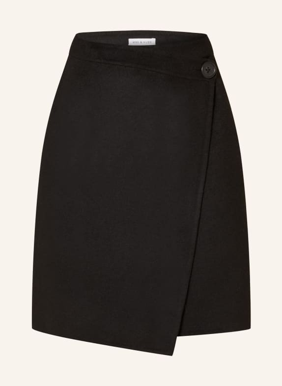 MRS & HUGS Wrap skirt BLACK