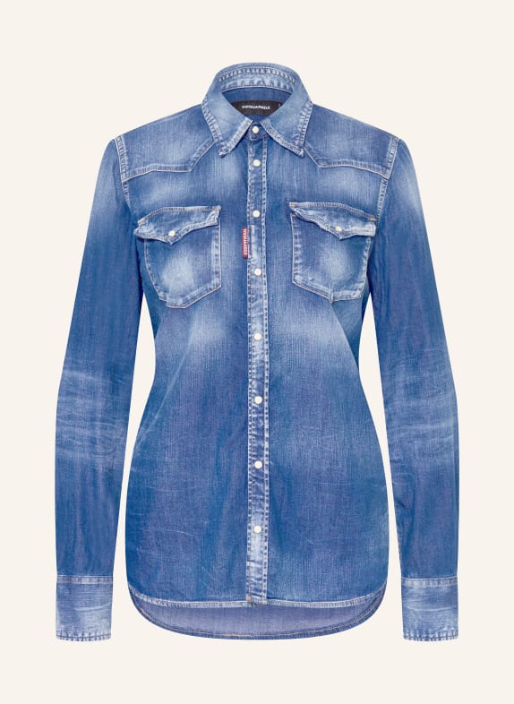 DSQUARED2 Bluzka jeansowa 470 NAVY BLUE