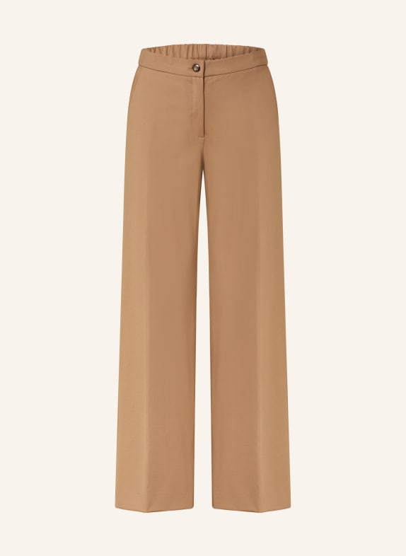 ELENA MIRO Wide leg Trousers Homme made of jersey CAMEL