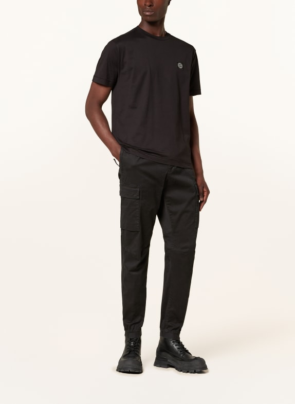 STONE ISLAND T-shirt ZWART