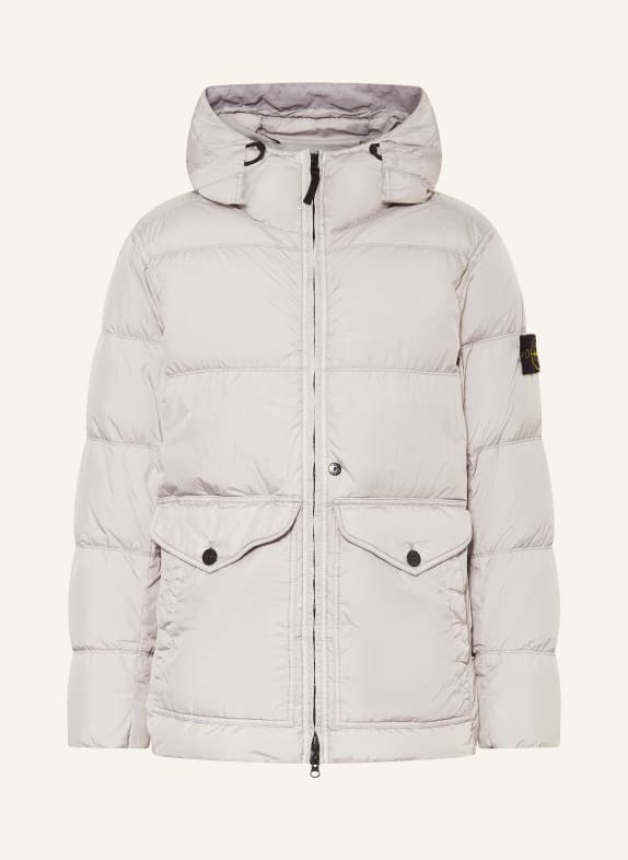 STONE ISLAND Down jacket LIGHT GRAY